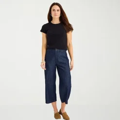 Liz Claiborne Womens Tall Crew Neck Short Sleeve T-Shirt