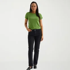 Liz Claiborne Womens Tall Crew Neck Short Sleeve T-Shirt