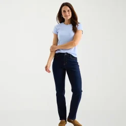 Liz Claiborne Womens Tall Crew Neck Short Sleeve T-Shirt