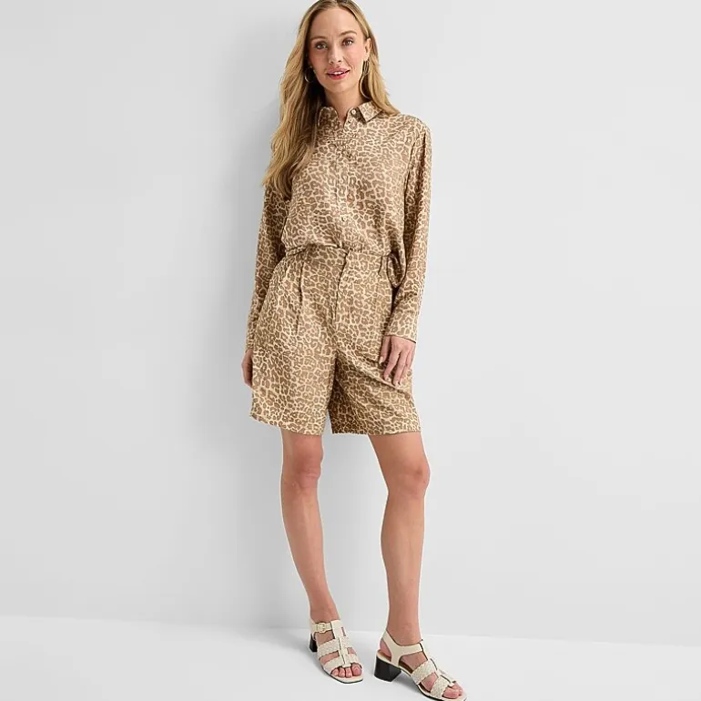 Liz Claiborne Womens Tall Long Sleeve Blouse