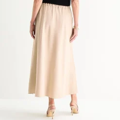 Liz Claiborne Womens Tall Mid Rise Long A-Line Skirt