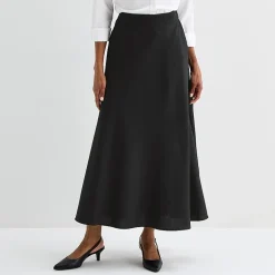 Liz Claiborne Womens Tall Mid Rise Long A-Line Skirt