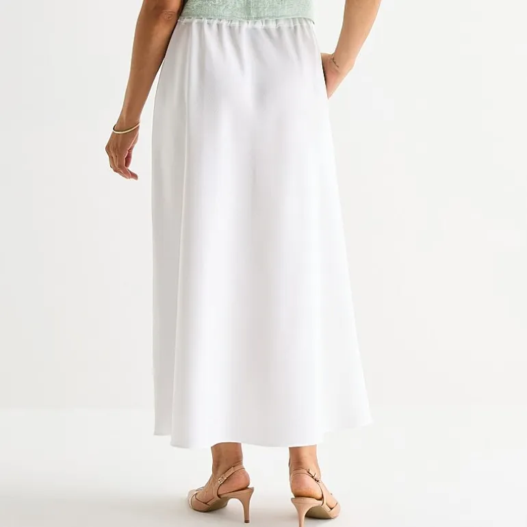 Liz Claiborne Womens Tall Mid Rise Long A-Line Skirt