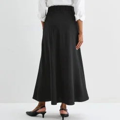 Liz Claiborne Womens Tall Mid Rise Long A-Line Skirt