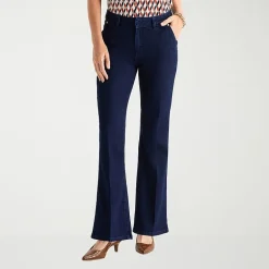 Liz Claiborne Womens Tall Mid Rise Flare Leg Jean