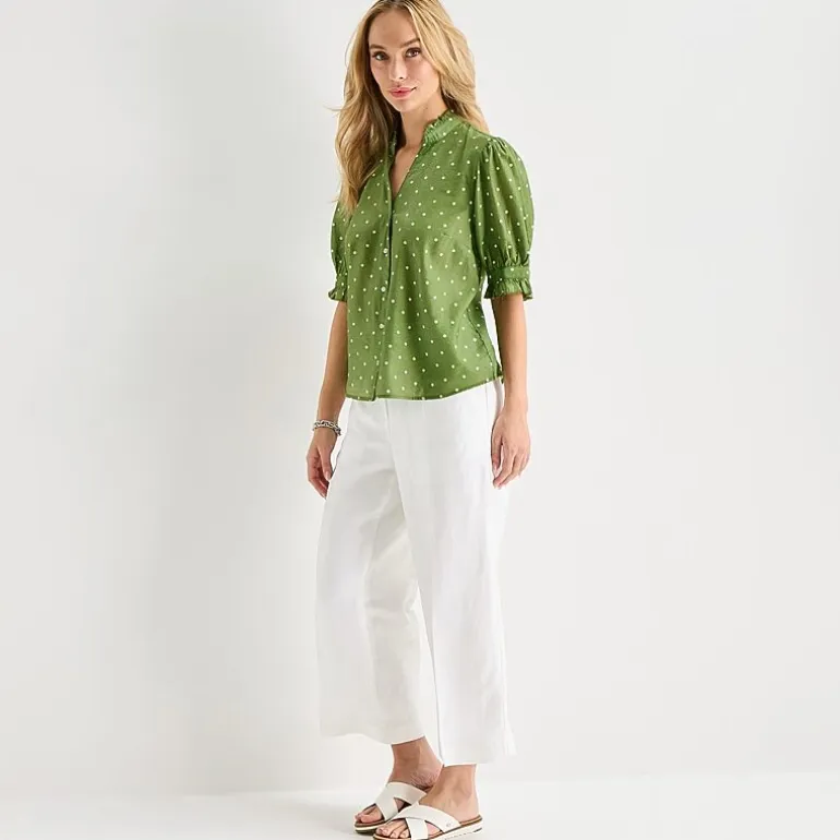Liz Claiborne Womens Tall Short Sleeve Blouse