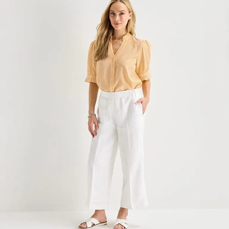Liz Claiborne Womens Tall Short Sleeve Blouse