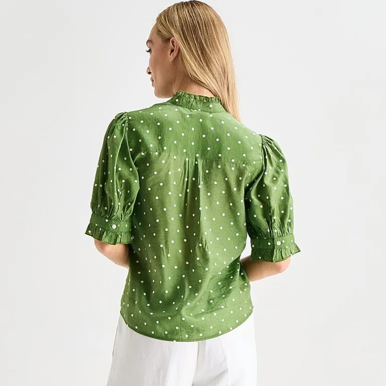 Liz Claiborne Womens Tall Short Sleeve Blouse