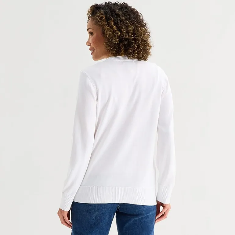 Liz Claiborne Womens V Neck Long Sleeve Button Cardigan