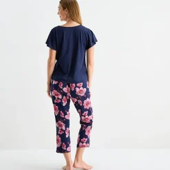 Liz Claiborne Womens V-Neck Short Sleeve 2-pc. Pajama Sets