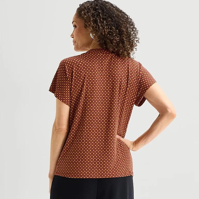 Liz Claiborne Womens V Neck Short Sleeve T-Shirt