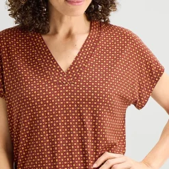 Liz Claiborne Womens V Neck Short Sleeve T-Shirt