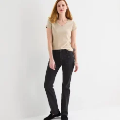 Liz Claiborne Womens V Neck Short Sleeve T-Shirt