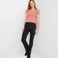 Liz Claiborne Womens V Neck Short Sleeve T-Shirt