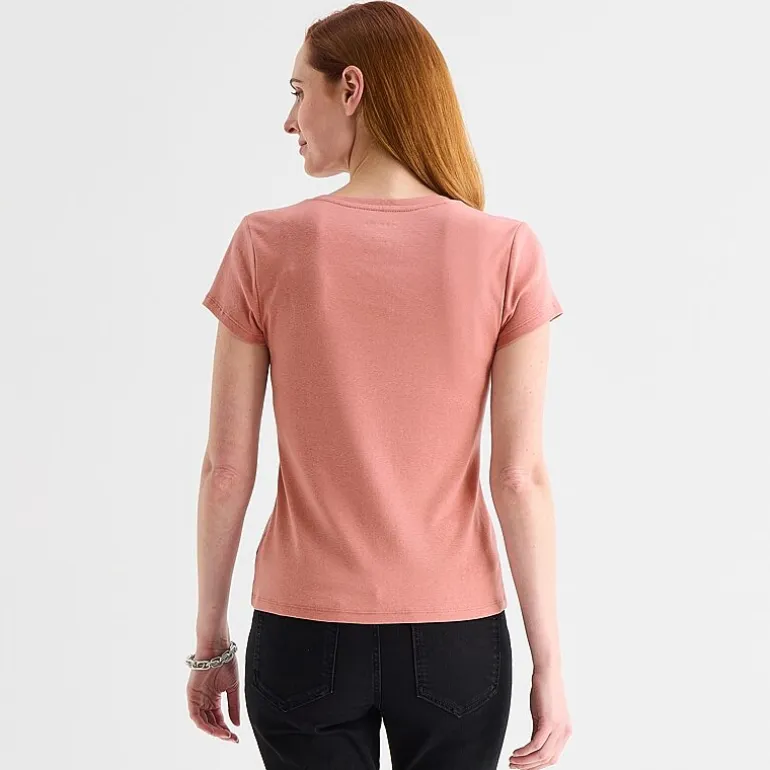 Liz Claiborne Womens V Neck Short Sleeve T-Shirt