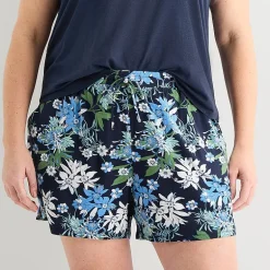 Liz Claiborne Womens V-Neck Sleeveless 2-pc. Plus Tank Top Pajama Set