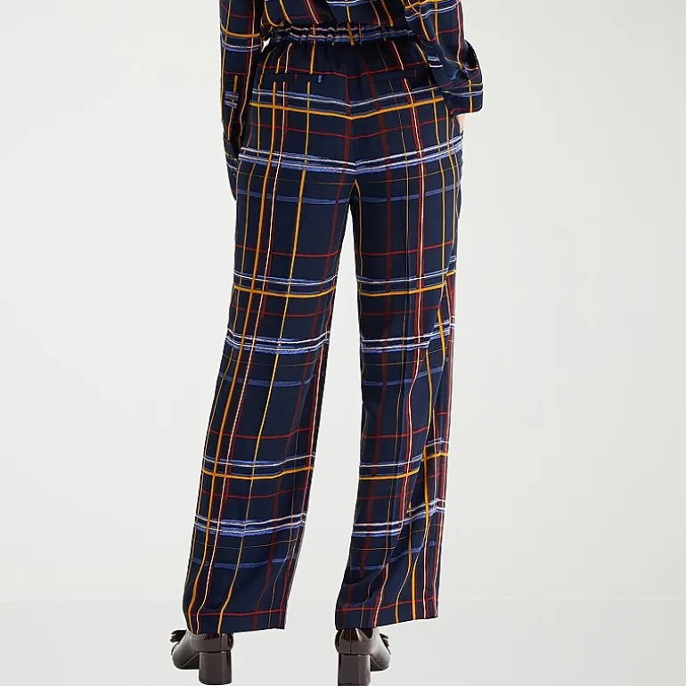 Liz Claiborne Womens Wide Leg Mid Rise Pull-On Pant