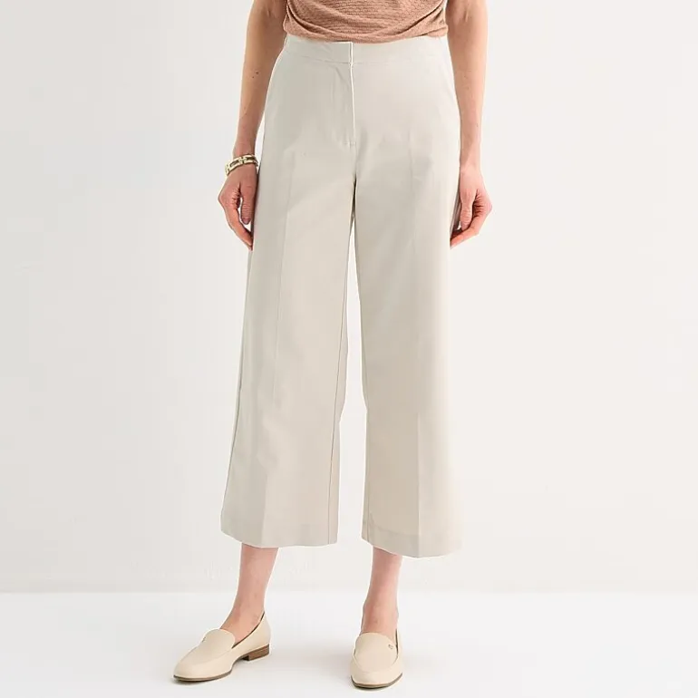 Liz Claiborne Womens Wide Leg Mid Rise Trouser