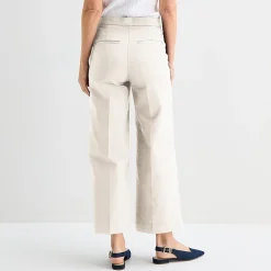 Liz Claiborne Womens Wide Leg Mid Rise Trouser
