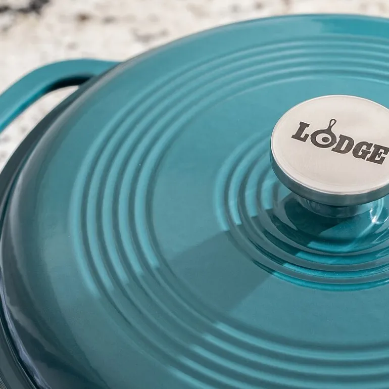 Lodge Cookware 6 Qt Enameled Cast Iron Dutch Oven