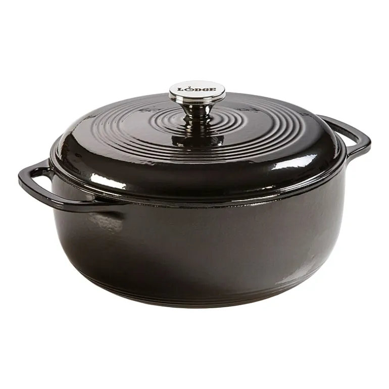 Lodge Cookware 6 Qt Enameled Cast Iron Dutch Oven