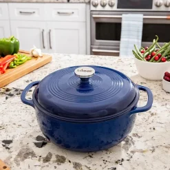 Lodge Cookware 6 Qt Enameled Cast Iron Dutch Oven