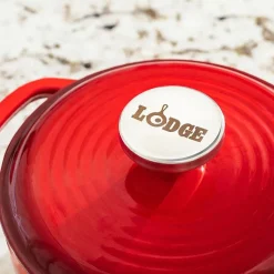 Lodge Cookware 1 1/2 Qt Enameled Cast Iron Dutch Oven