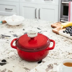 Lodge Cookware 1 1/2 Qt Enameled Cast Iron Dutch Oven