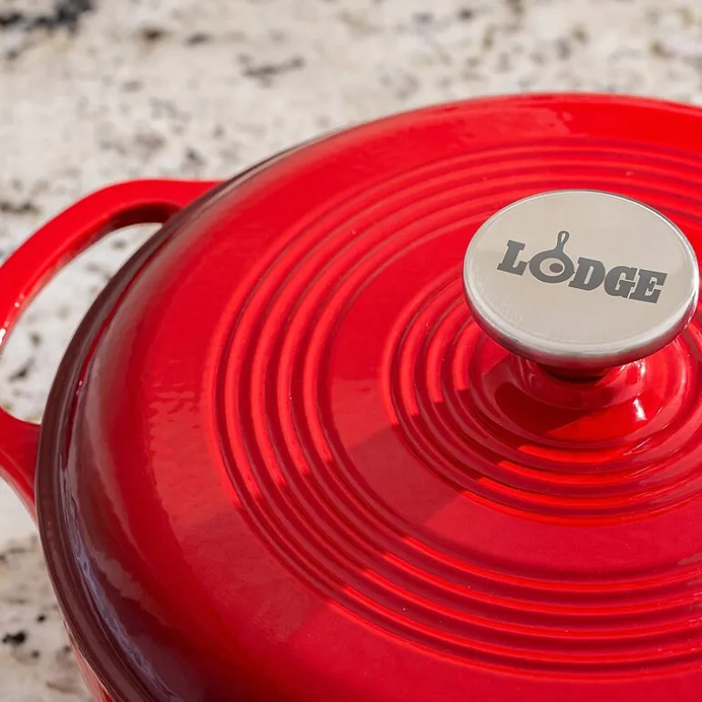 Lodge Cookware 3 Qt Enameled Cast Iron Dutch Oven