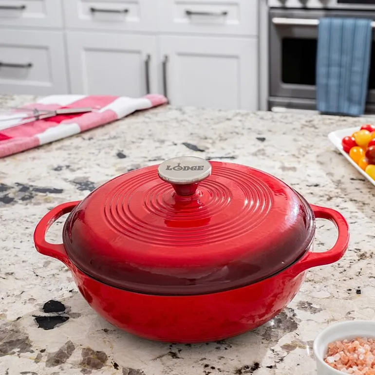 Lodge Cookware 3 Qt Enameled Cast Iron Dutch Oven
