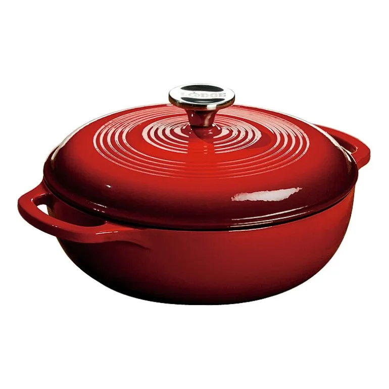 Lodge Cookware 3 Qt Enameled Cast Iron Dutch Oven