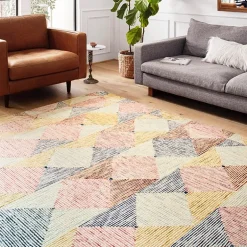 Loloi Spectrum Geometric Hooked Indoor Rectangular Accent Rug