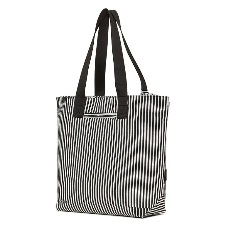 London Fog Canvas Straw Tote Bag