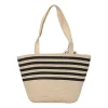 London Fog Straw Tote Bag