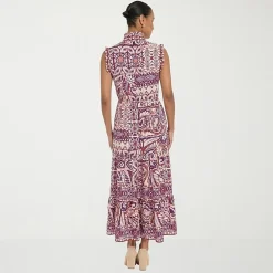 London Times Womens Mock Neck Sleeveless Maxi Dress