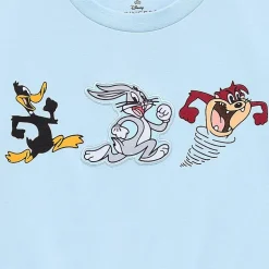 Looney Toons Baby Tee Womens Juniors Crew Neck Short Sleeve Fitted Looney Tunes Graphic T-Shirt