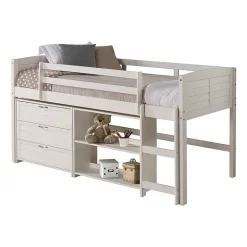 Louver Twin Modular Low Loft Bed - Group C