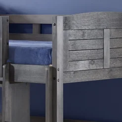 Louver Twin Modular Low Loft Bed - Group C