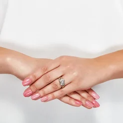 Love Lives Forever 1/2 CT.T.W. Round White Natural Diamond 10K Gold 3-Stone Ring