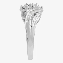 Love Lives Forever 1/2 CT.T.W. Round White Natural Diamond 10K Gold 3-Stone Ring