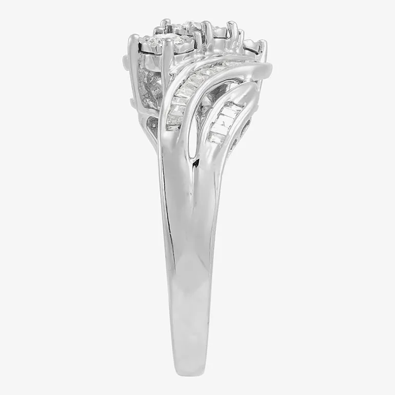 Love Lives Forever 1/2 CT.T.W. Round White Natural Diamond 10K Gold 3-Stone Ring