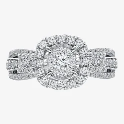 Love Lives Forever (I / I1) Womens 1 CT. T.W. Lab Grown White Diamond 10K Gold Bridal Set