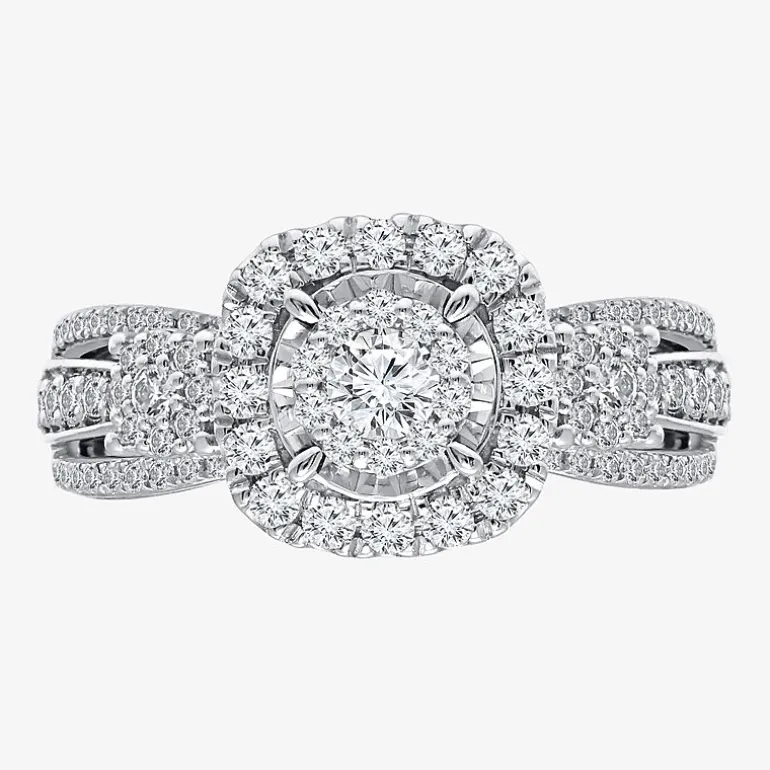 Love Lives Forever (I / I1) Womens 1 CT. T.W. Lab Grown White Diamond 10K Gold Bridal Set