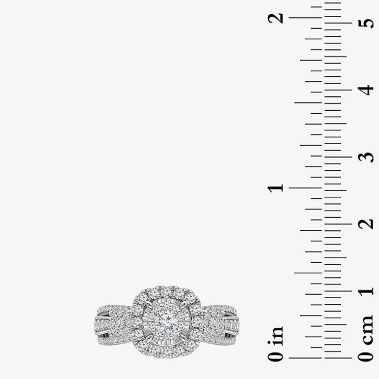 Love Lives Forever (I / I1) Womens 1 CT. T.W. Lab Grown White Diamond 10K Gold Bridal Set