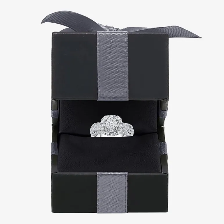 Love Lives Forever (I / I1) Womens 1 CT. T.W. Lab Grown White Diamond 10K Gold Bridal Set