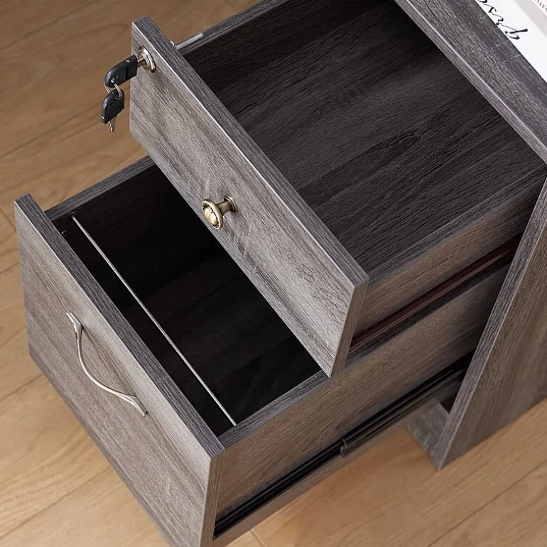 L-Shaped Storage Home Office Desk
