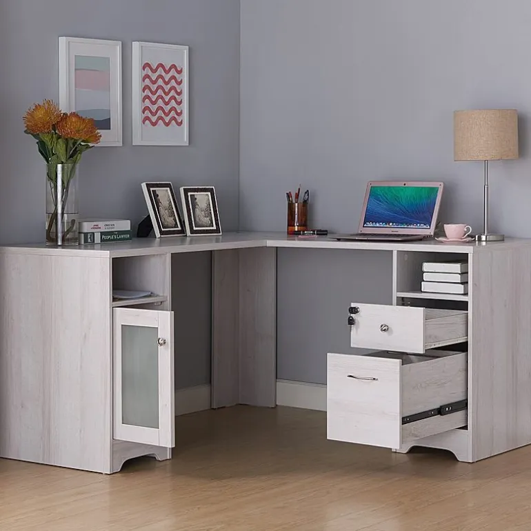 L-Shaped Storage Home Office Desk