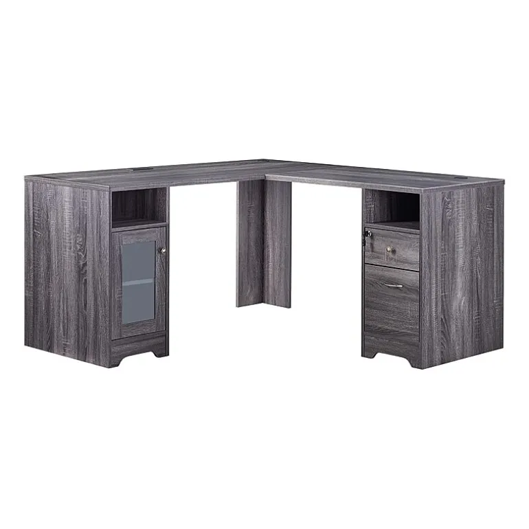 L-Shaped Storage Home Office Desk