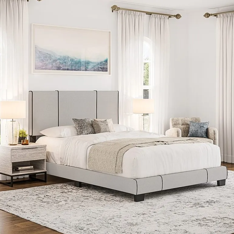 LUCENA UPHOLSTERED PLATFORM BED