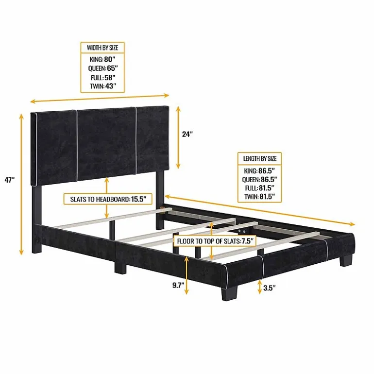 LUCENA UPHOLSTERED PLATFORM BED